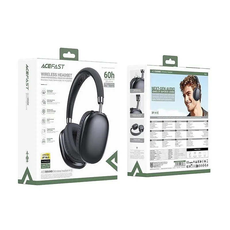 Навушники ACEFAST Wireless Headset H13 BT6.0/3.5mm, 60h - фото 2