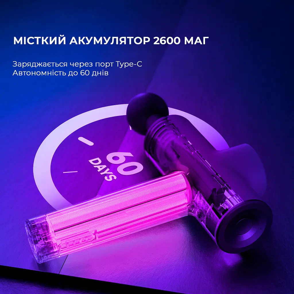 Перкусійний масажер YUNMAI Massage Gun Prime 2 (YMFG-M418) - фото 5