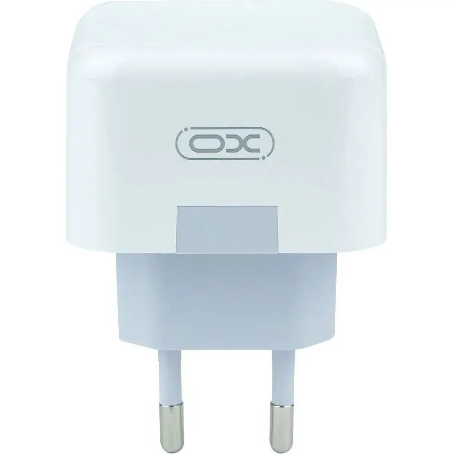 Мережевий зарядний пристрій XO L102 EU Dual QC3.0 type-C port 35W 3A White - фото 3