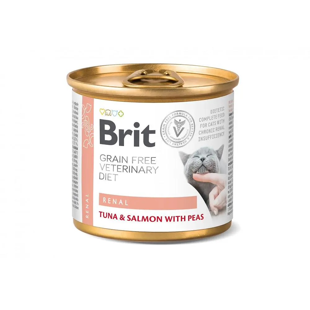 Влажный корм Brit VetDiets Renal для кошек с хронической почечной недостаточностью 200 г - фото 4