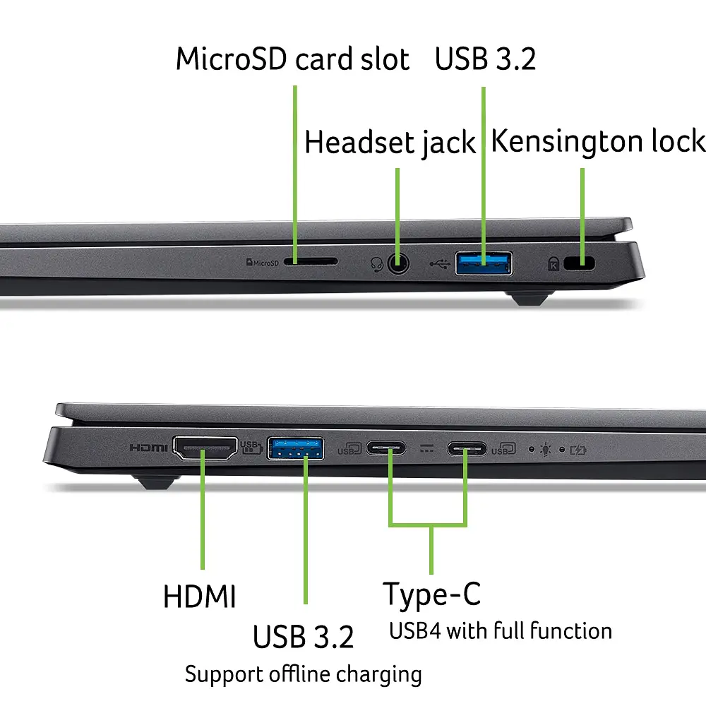 Ноутбук ACER Swift X 14 AI OLED SFX14-61G-R791, AMD Ryzen AI 9 365 до 5.0GHz, 14.5" 2.8K Touch, 32GB, SSD 2TB, NVIDIA GeForce RTX 5070 8GB, Windows 11 Home - фото 11