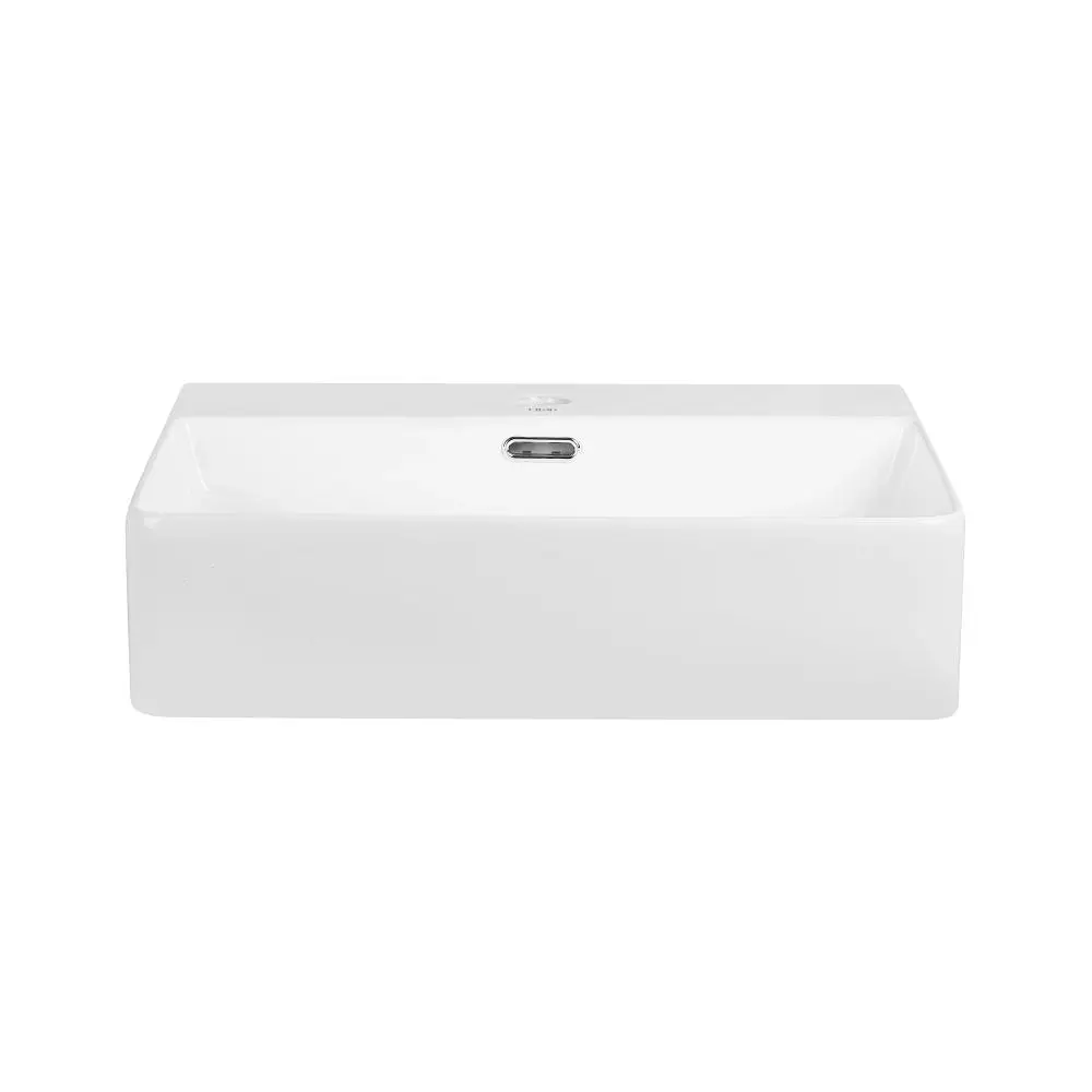 Умивальник Qtap Nando LT підвісний прямокутний 500x420x120 мм White + донний клапан PU02O, Білий - фото 3