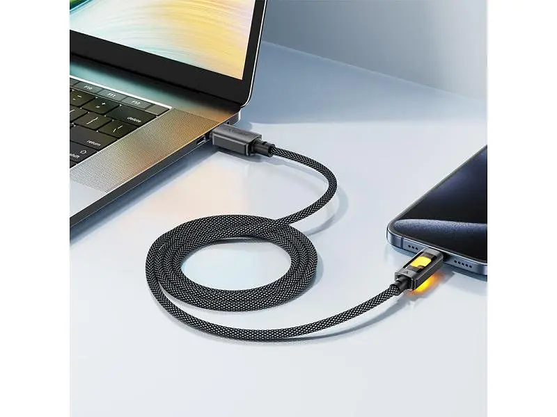 Кабель USB Type-C Acefast C21-04 USB Type-A to USB Type-C 2.0 60W 1.2m Black (6974316284673) - фото 3