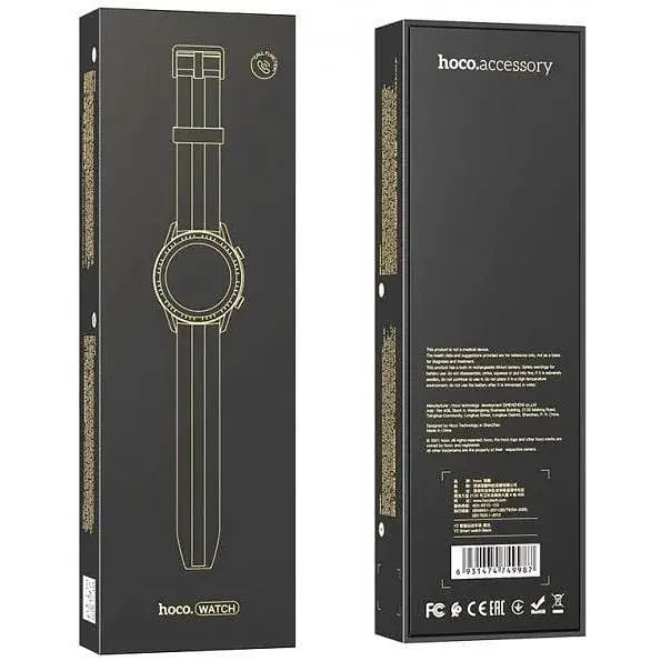 Смарт-годинник Hoco Y2 з функцією відповіді на дзвінок Smart Watch Black - фото 5