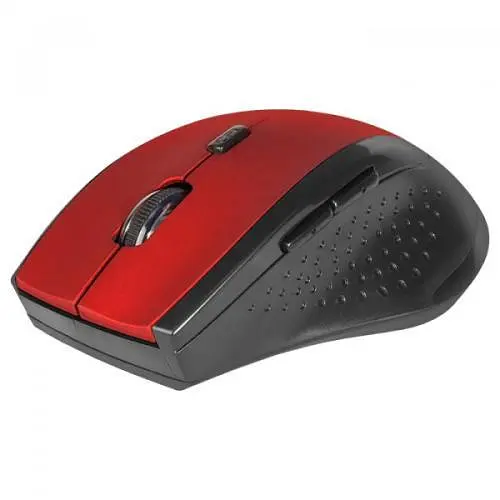 Миша бездротова Defender Accura MM-365, Red/чорний, USB, оптична, 800/1200/1600 dpi, 6 кнопок, 2xAAA (52367)