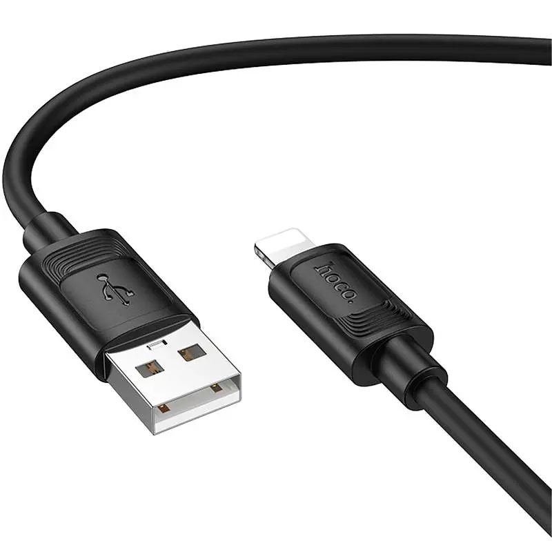 Дата кабель Hoco X122 Benefit USB to Lightning 2.4A (1m) Black - фото 4