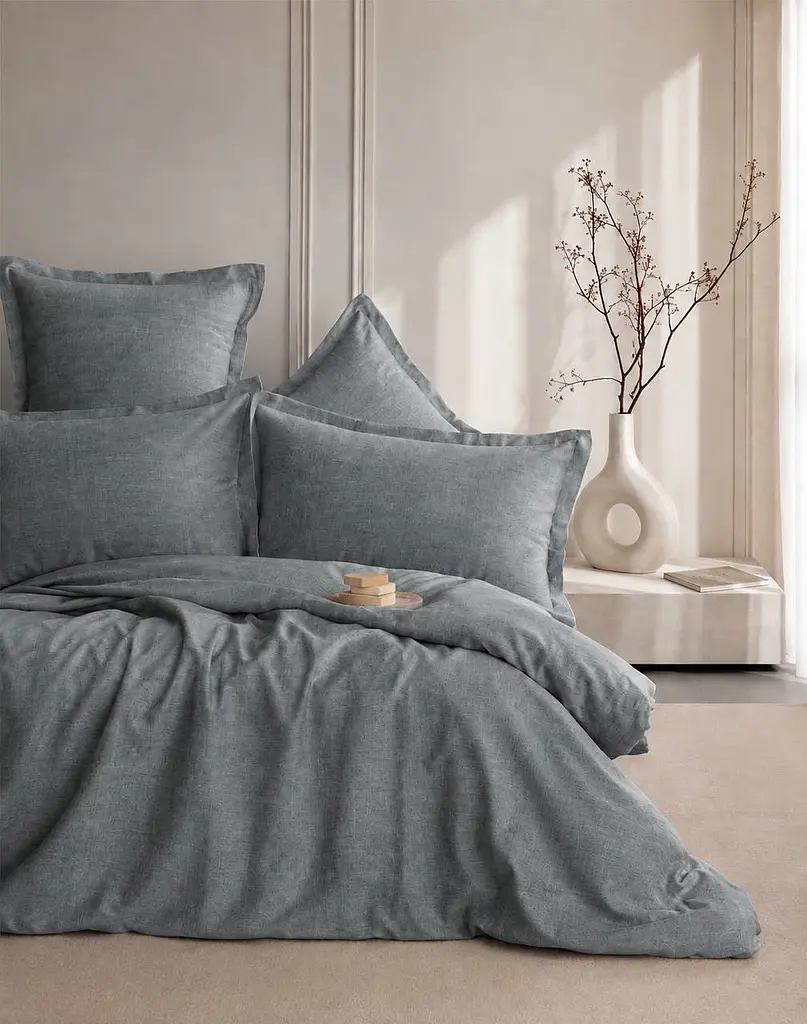 Комплект постільної білизни Євро Issimo OYSTER 200×220 см, 35% Tencel 65% бавовна ексклюзив TC303376393