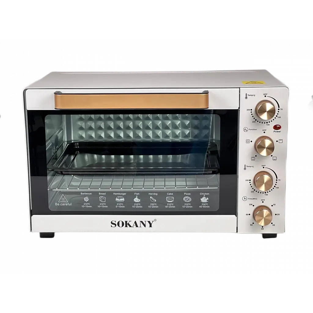 Духовка електрична настільна SOKANY SK-450 об'ємом 50 літрів з таймером Sokany SK450W - фото 11