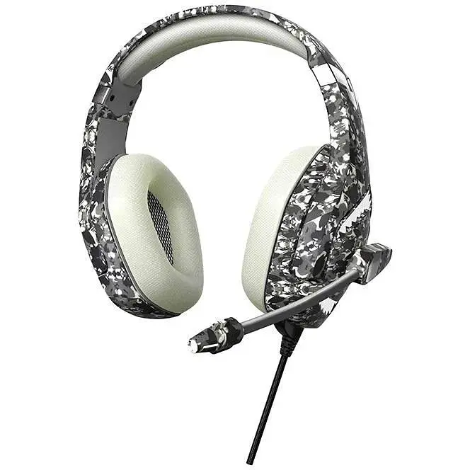 Наушники Onikuma Gaming with LED K1 Pro Camouflage-Grey с подсветкой - фото 5