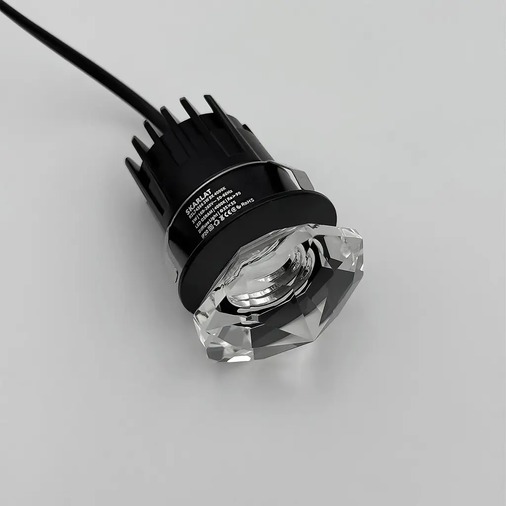 Вбудований світильник Skarlat RSL74366 3W BK 4000K - фото 3