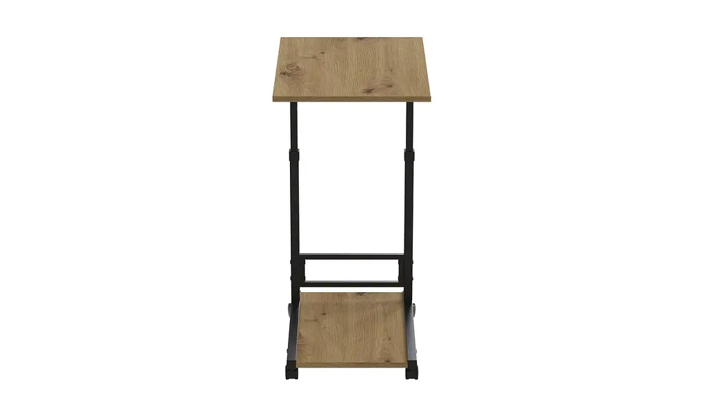 Стол приставной Ferrum-decor Френа 62x40x60 металл Черный ДСП Дуб Артизан 16мм (FRD-102510) - фото 3