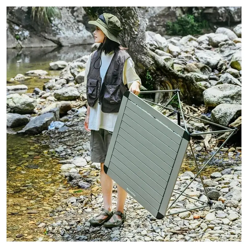 Туристичний стіл Naturehike CNK2450JJ013, M, алюміній, сірий (6976507663267) - фото 6