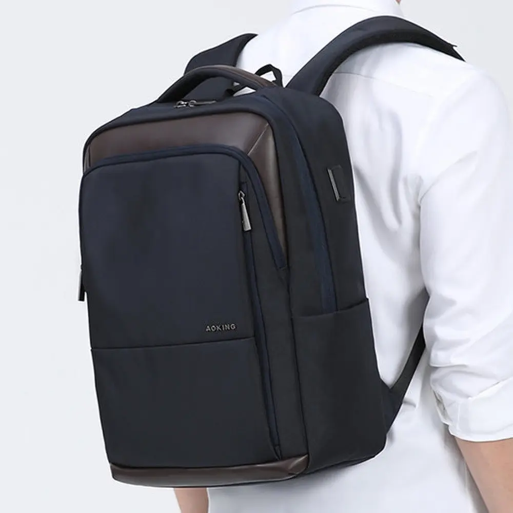 Рюкзак для ноутбука Aoking SN2119 44x32x14 см темно синій - фото 5