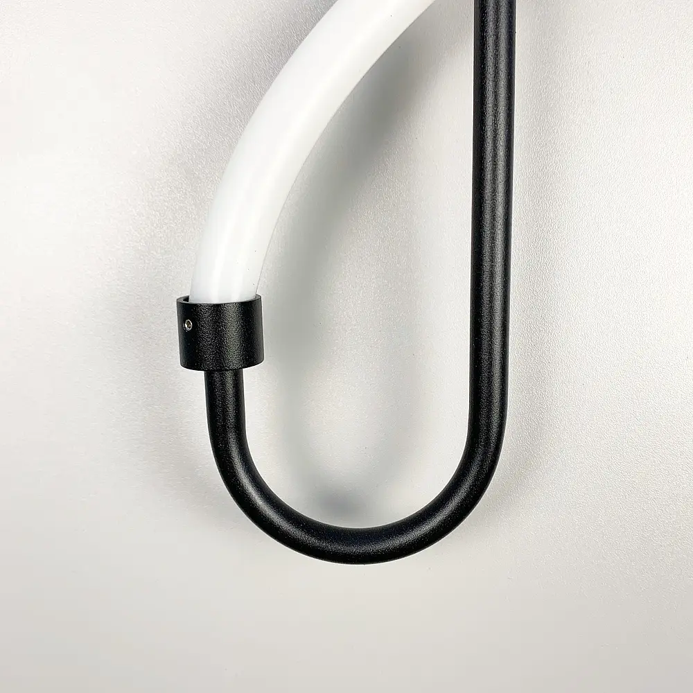 Настінний чорний світильник William Soft Line F WJ 221/1 BK - фото 2