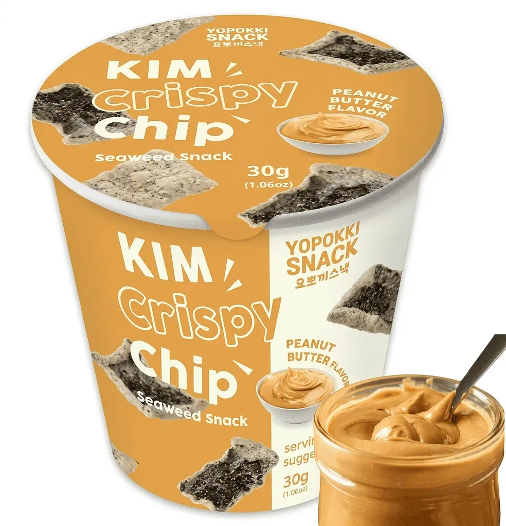 Чіпси Yopokki Kim Crispy Chip Peanut Butter Flavor 30г - фото 5