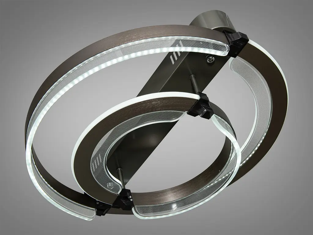 Стельова LED-люстра з пультом, диммером та підсвічуванням Diasha 5219/500+300 - фото 4
