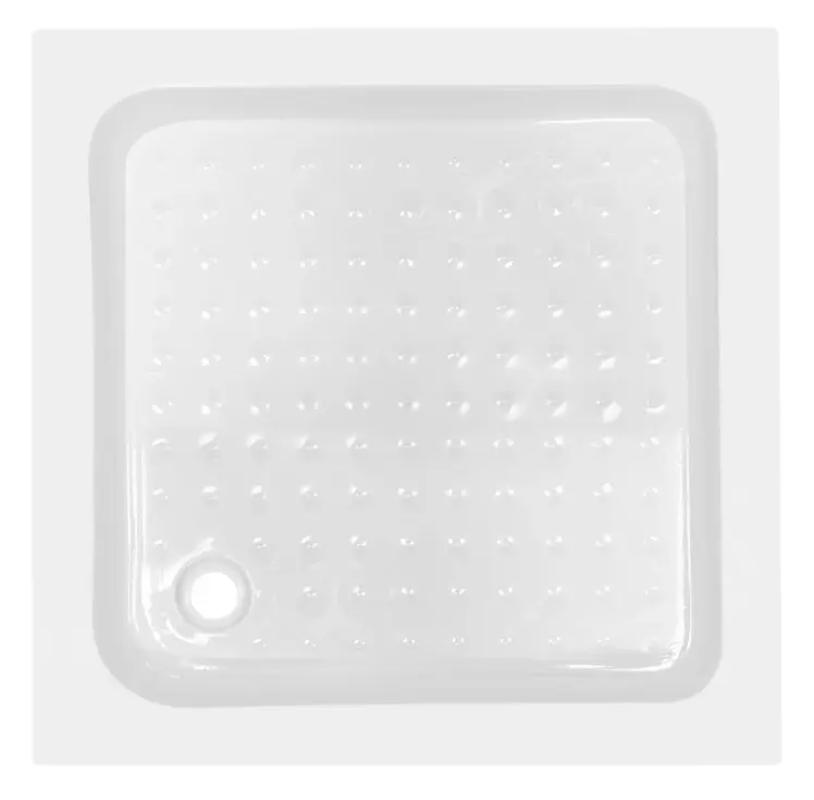 Набір Lidz Душова кабіна Wawel SC80x80.SAT.LOW.FR, квадратна, скло Frost 4 мм + Душовий піддон Kapielka ST80x80x14 - фото 8