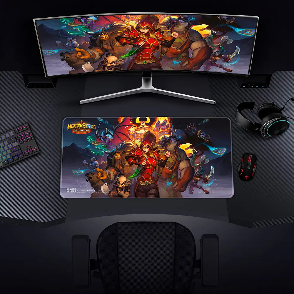 Коврик для мыши Blizzard Hearthstone Mercenaries XL - фото 4