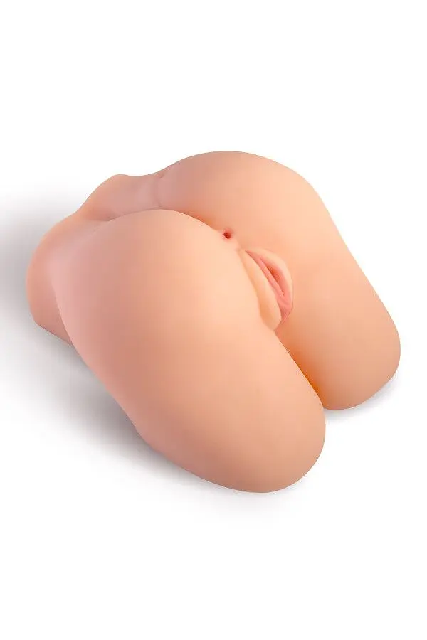 Мастурбатор-півторс з вібрацією Real Body Real Kelly, вагіна та анус, 24х17,5 см - фото 2