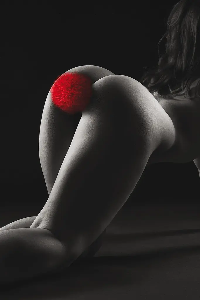 Анальна пробка Sweet Caress 12 см (червоний) - фото 5