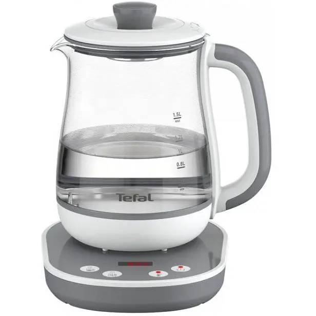 Електрочайник Tefal Tastea tea maker 1.5 л скло біло-сірий (BJ551B10) - фото 4