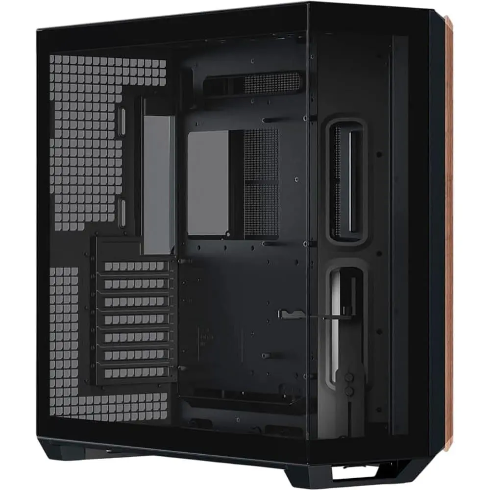Корпус APNX V1-W Tempered Glass без БП Black/Wood (APCM-VI01103.11) - фото 7