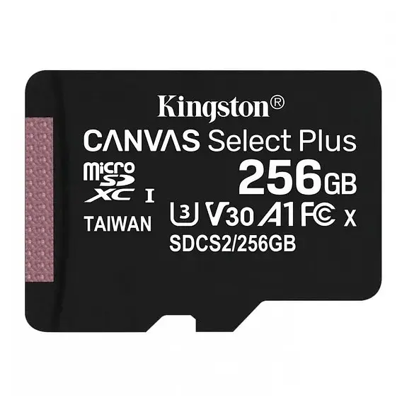 Карта пам'яті Kingston 256GB microSDXC Canvas Select Plus 100R A1 C10 (SDCS2/256GBSP) без SD-адаптера [66806] - фото 3