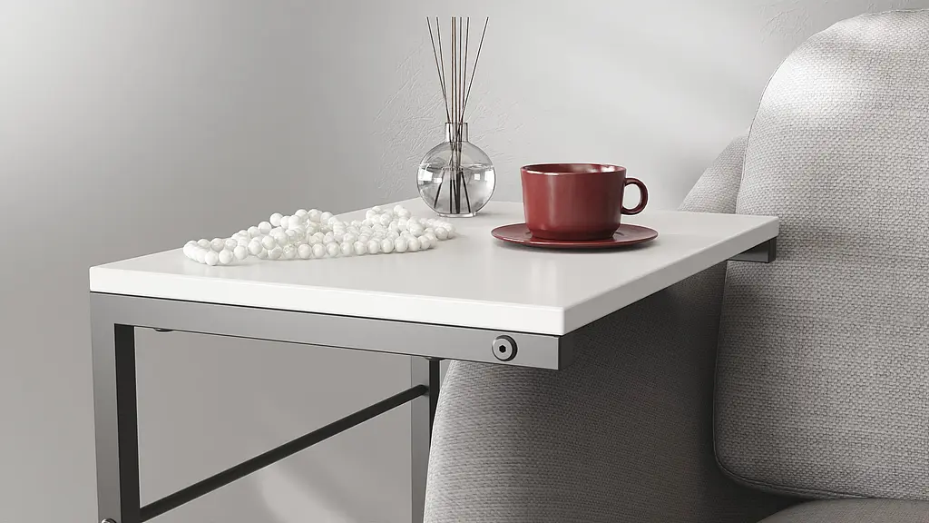 Столик Терри Ferrum-decor 650x440x330 Черный металл ДСП Белый 16 мм (FRD-104648) - фото 4