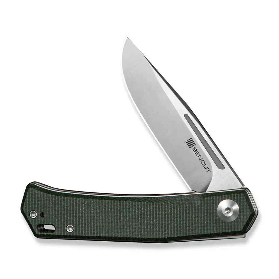 Ніж складаний кишеньковий Sencut Braxx, (7.93 см) D2 / Canvas Micarta зелений - фото 3