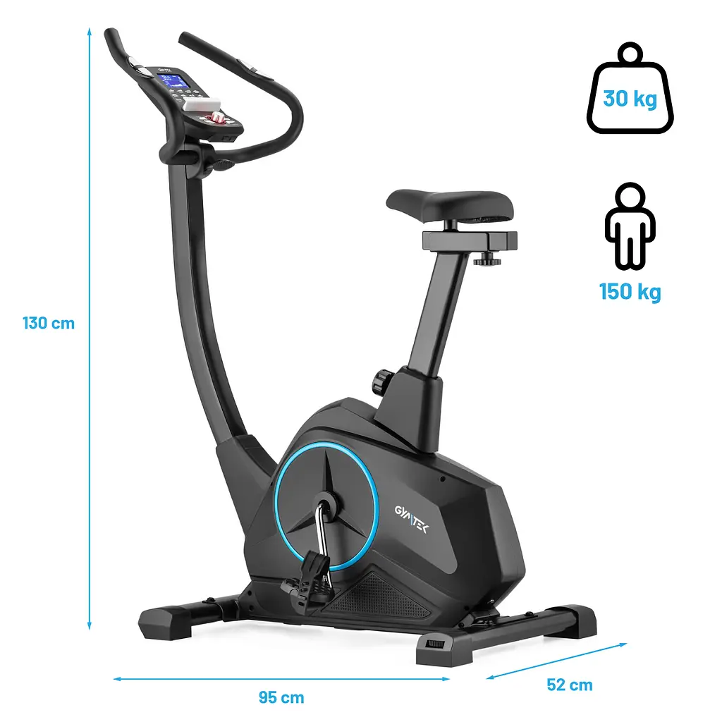Велотренажер Gymtek XB4000 iConsole+ електромагнітний синій - фото 17