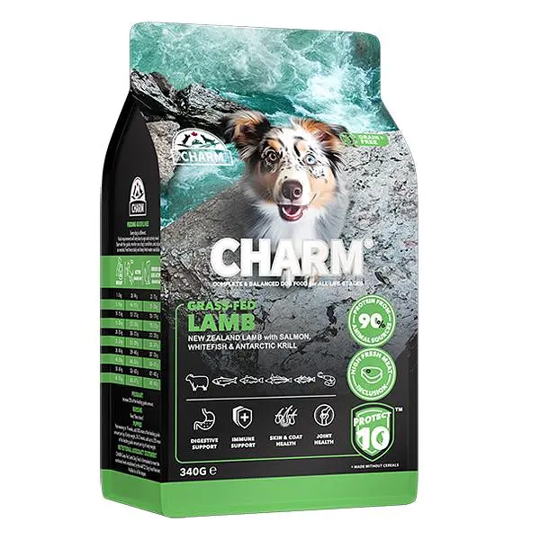 Сухий беззерновий корм для собак Charm Grass-Fed Lamb Чарм холістик, Ягня вигодуване на траві 340 г (1001379)
