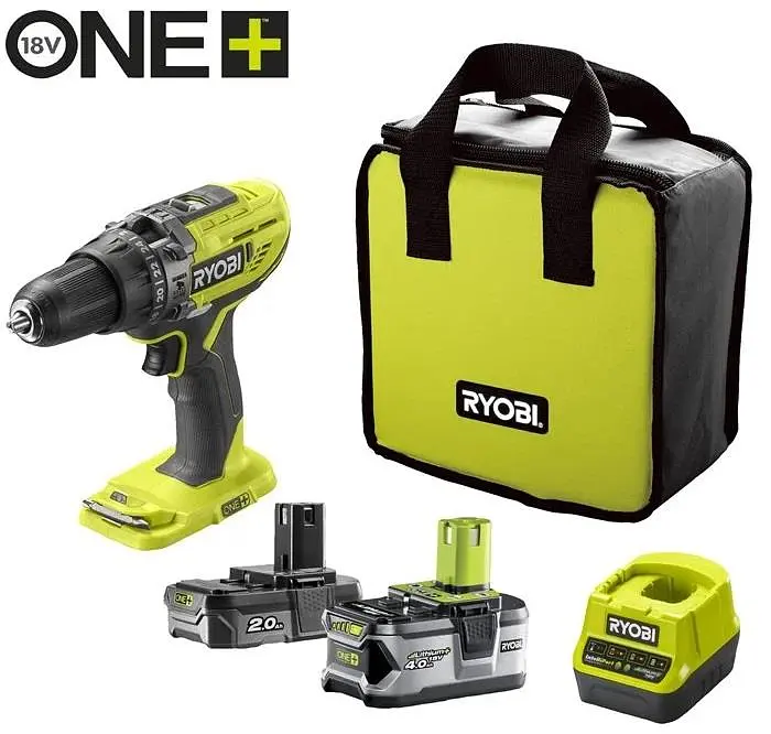 Шуруповерт-дрель ударная аккумуляторная ONE+ R18PD3-242S 18В Ryobi teh0025312 - фото 2