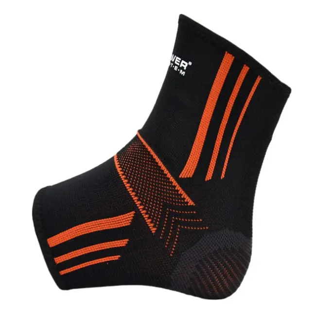 Бандажі на гомілкостоп Power System PS-6022 Ankle Support Evo Black/Orange M (пара) (PS_6022_M_Black/Orange) - фото 2