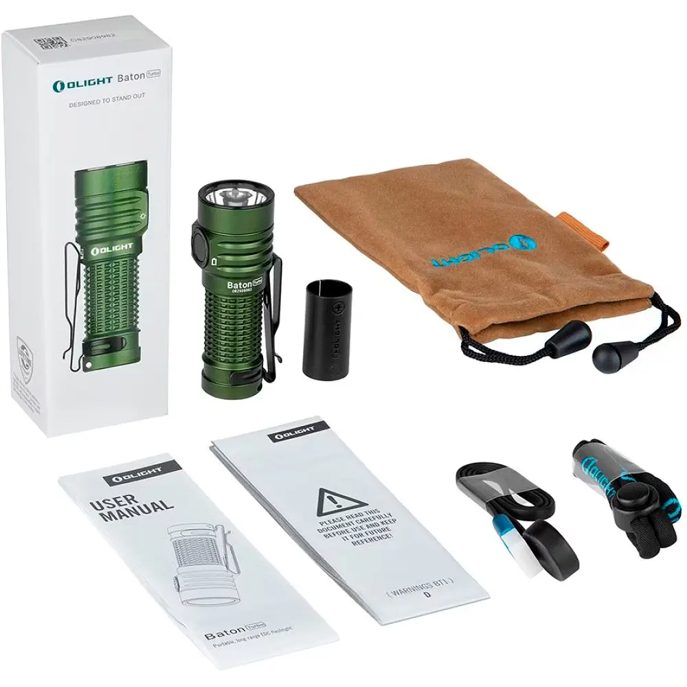 Фонарь Olight Baton Turbo OD Green - фото 6