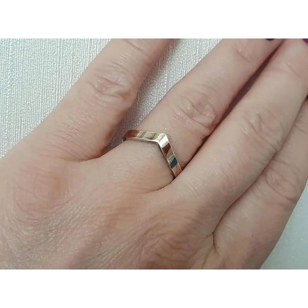 Срібне кільце Лазурит з позолотою. 12088Р 17,5 - фото 2