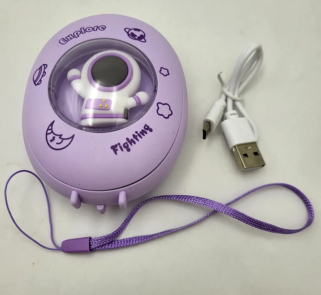 Кишенькова акумуляторна грілка обігрівач для рук нагрівач з USB зарядкою UKC AA21-1 фіолетовий - фото 14
