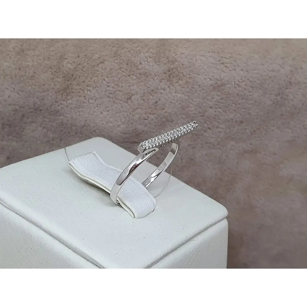 Срібне кільце Qvaliz з фіанітами. 901-00946 16 17 - фото 4