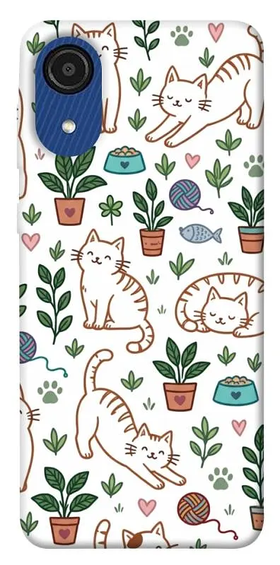 TPU чохол Demsky Cats pattern для Samsung Galaxy A03 Core