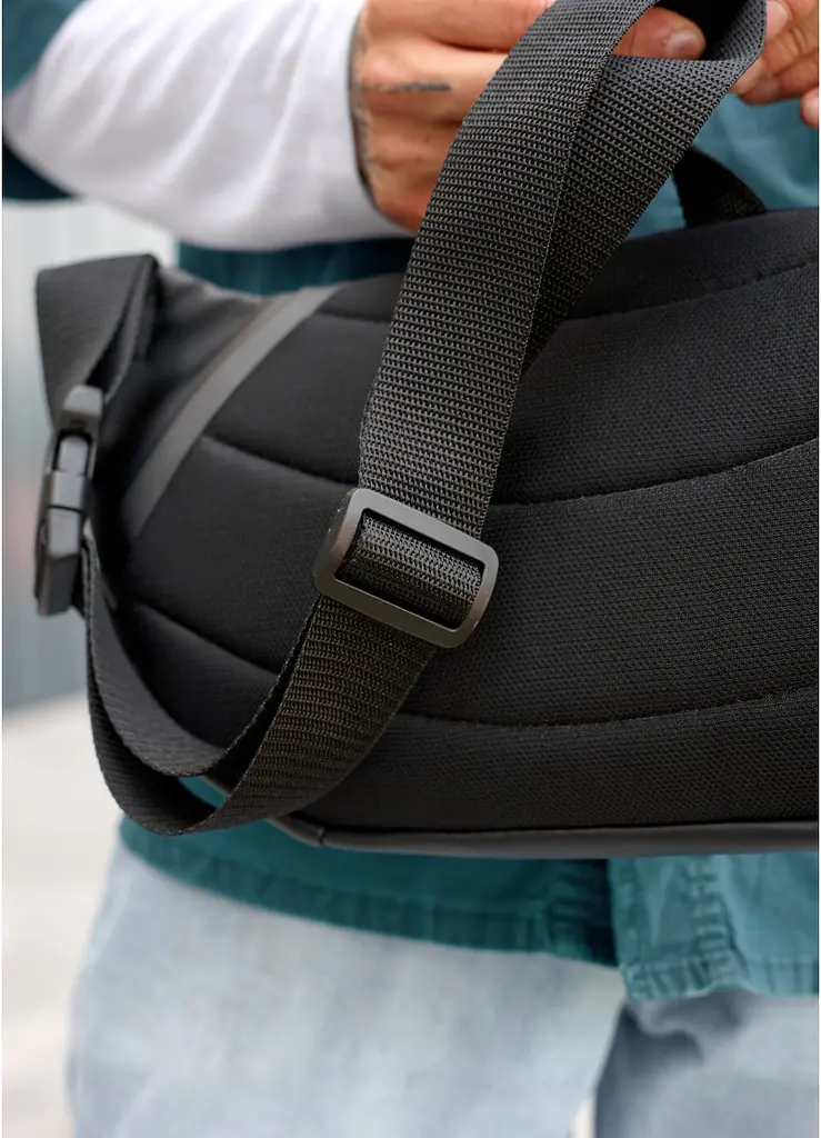 Мужская сумка бананка Sambag Dynamicdart черная 38 × 21 × 7 см (80461001m) - фото 3