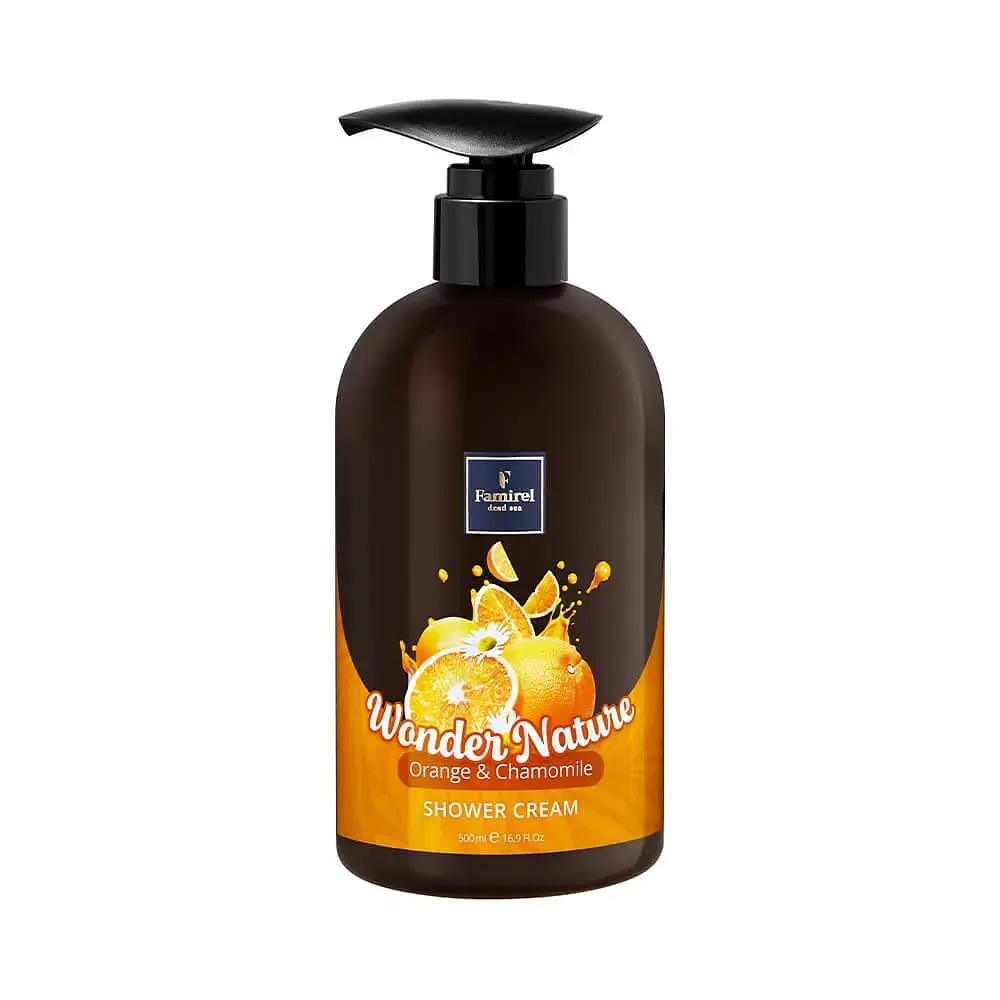 Крем - гель для душу Famirel Wonder Nature Orange & Chamomile Апельсин і Ромашка, 500 мл