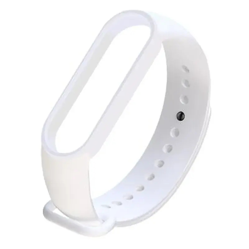 Ремінець до фітнес браслета BeCover Silicone для Xiaomi Mi Smart Band 5 White (705072) - фото 2