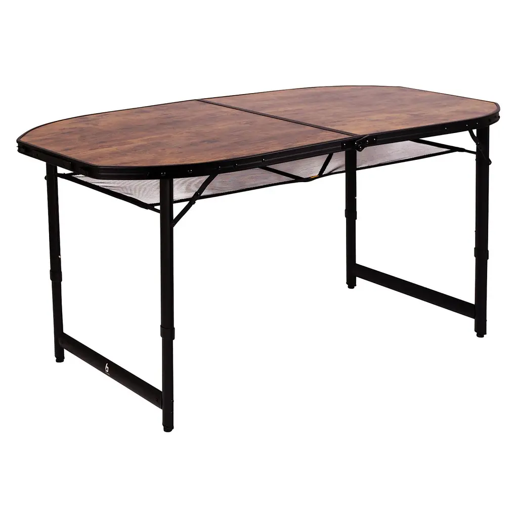 Стіл Bo-Camp Woodbine Oval 150x80 cm Black/Wood look (1404230) - фото 11