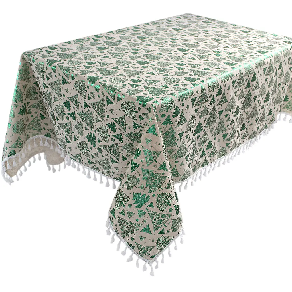 Скатерть Lotus Home - New Year зеленая 140x180 - фото 4