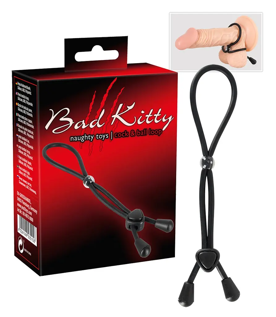 Эрекционная петля Bad Kitty Double Loop Penis und Hodenring продлит Ваше наслаждение Bad Kitty 42-05146750000 87291 - фото 5