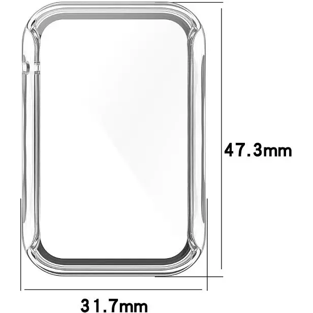 Чехол-накладка DK Пластик Gloss Glass Full Cover для Xiaomi Mi Band 7 Pro (clear) - фото 2