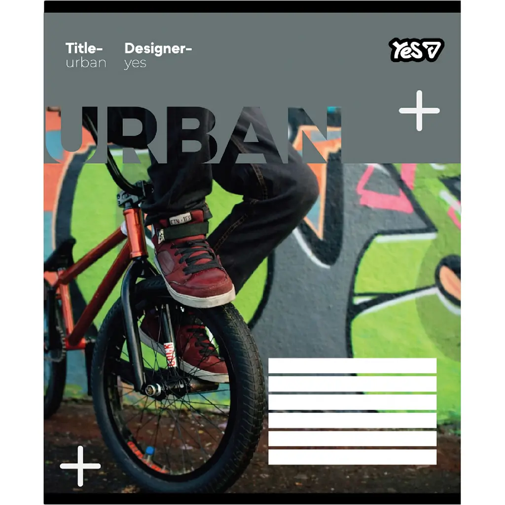 Зошит шкільний Yes Street energy А5 36 аркушів клітинка 15 шт. (769083) - фото 3