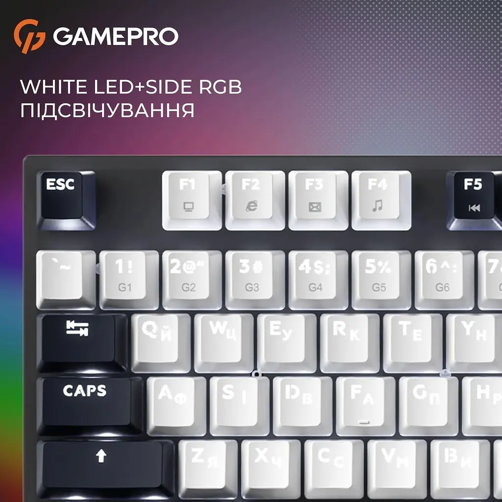 Клавіатура GamePro Genesis Metallic 100% Red switches (MK144B) - фото 9