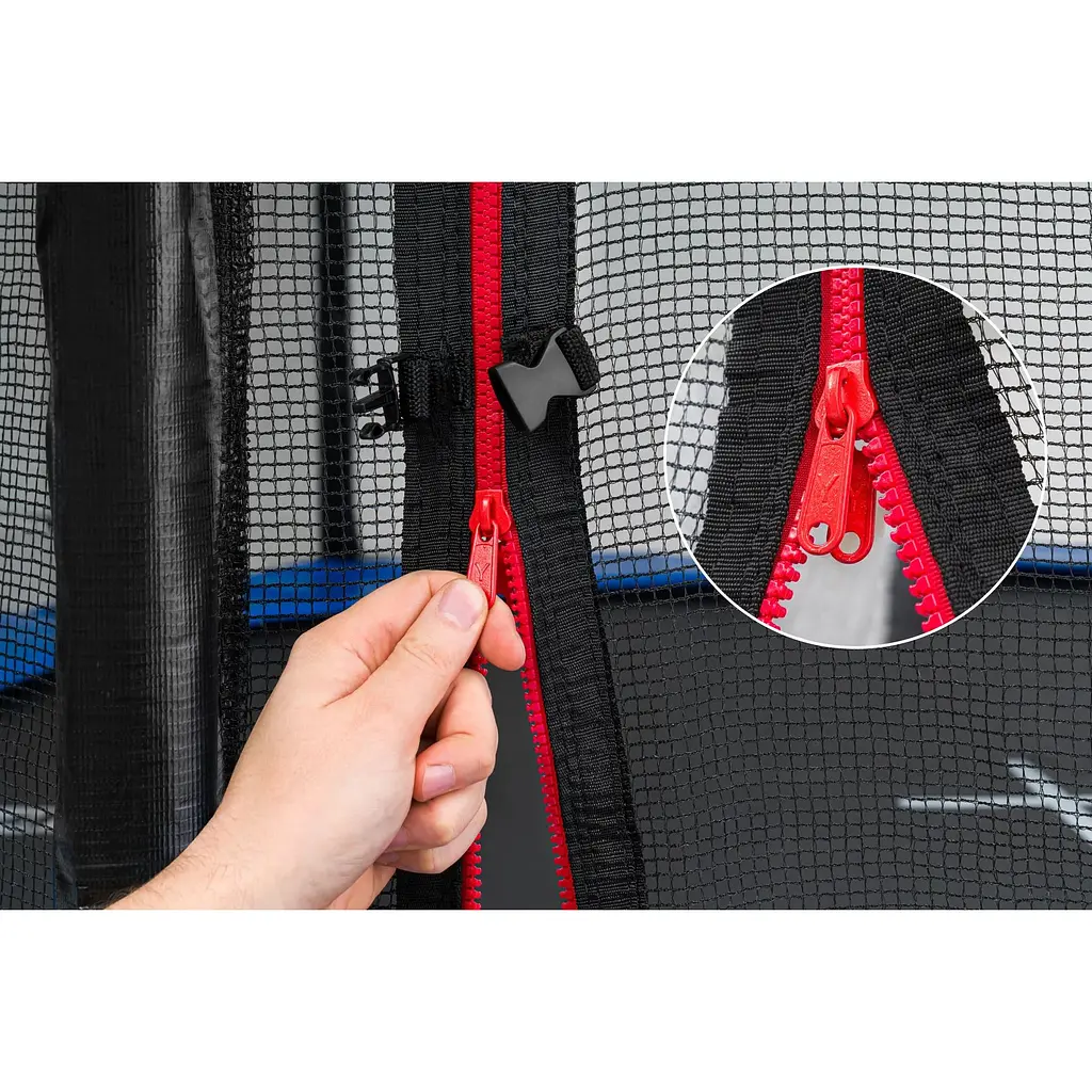 Батут Hop-Sport 8ft (244см) чорно-зелений з зовнішньою сіткою - фото 10