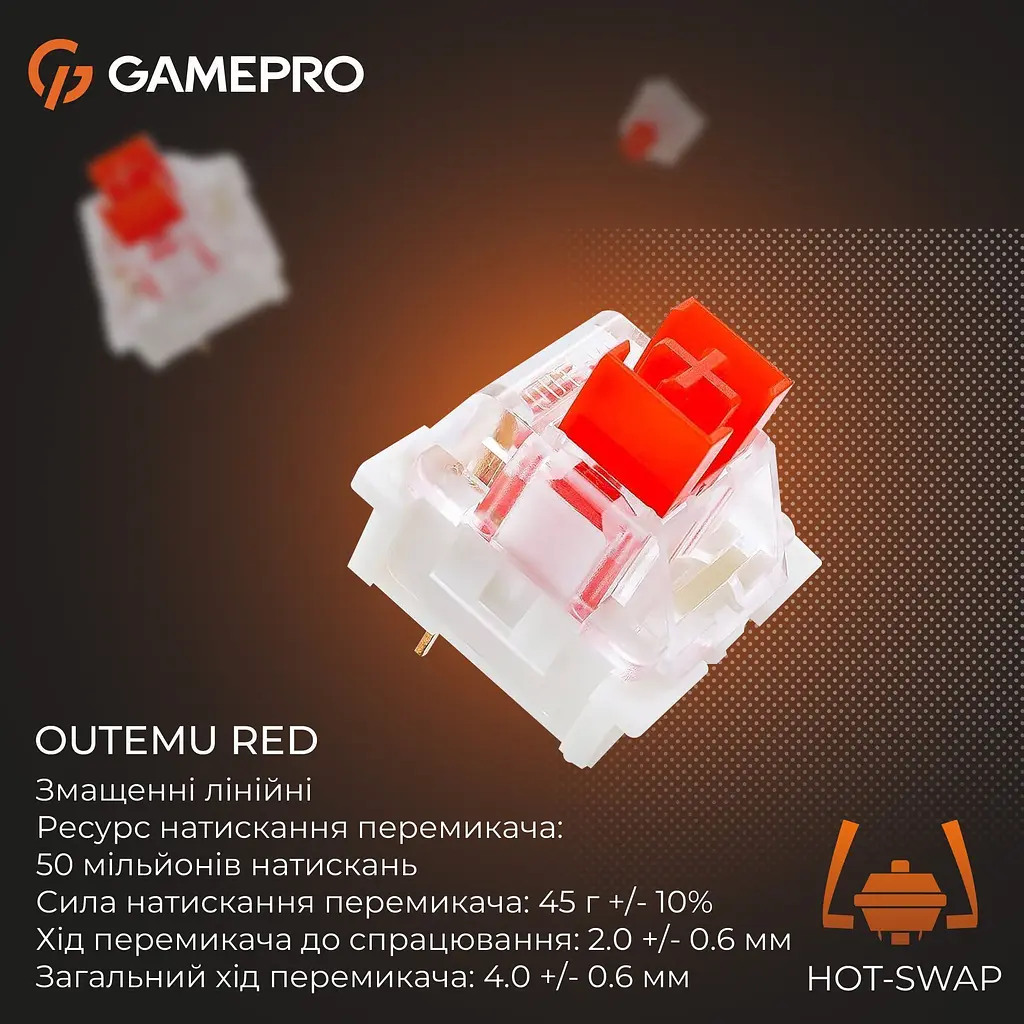 Клавіатура GamePro Genesis Warden MK160BL [140415] - фото 10