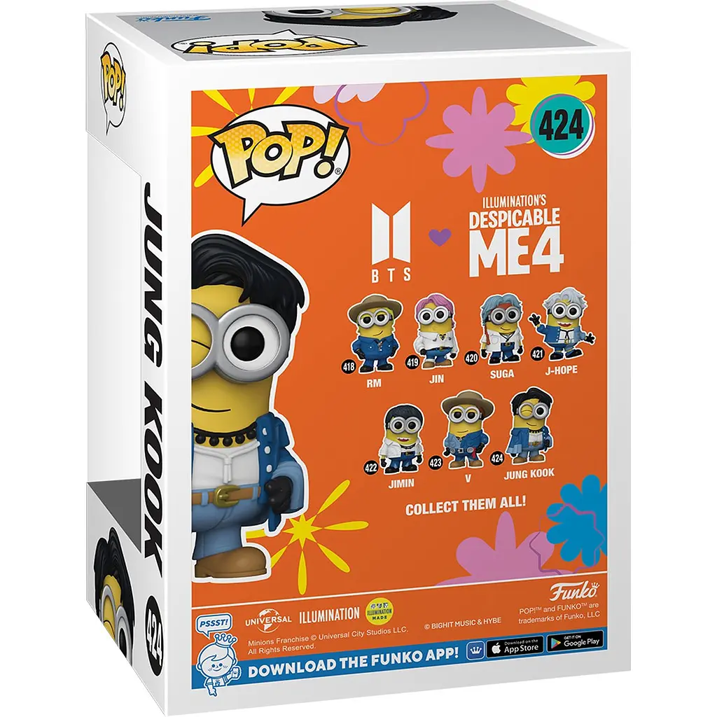 Фігурка Funko POP Rocks: Minions X BTS - Jung Kook det0018176 - фото 3